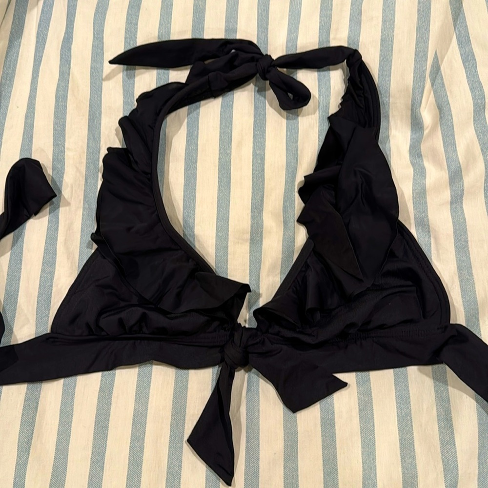 Kenneth Cole bikini top with ruffles size small